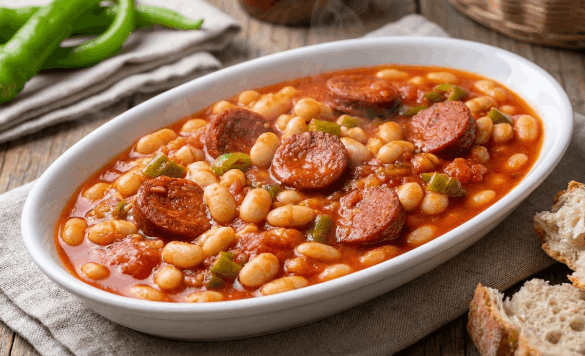 Sucuklu Kuru Fasulye Tarifi